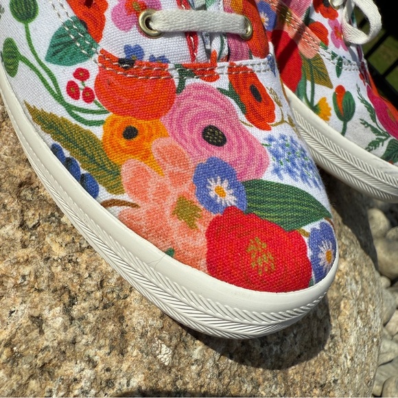 Keds x Rifle Paper Co. Women's Floral Sneakers Size 8.5 Multicolor Casual - Picture 9 of 11
